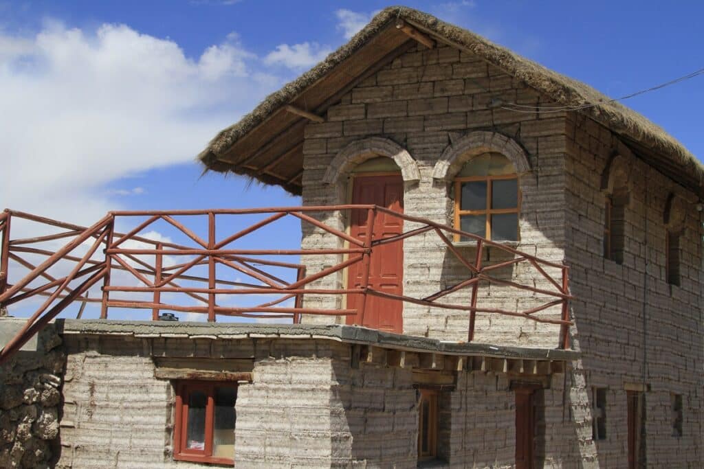 bâtiment en sel en Bolivie