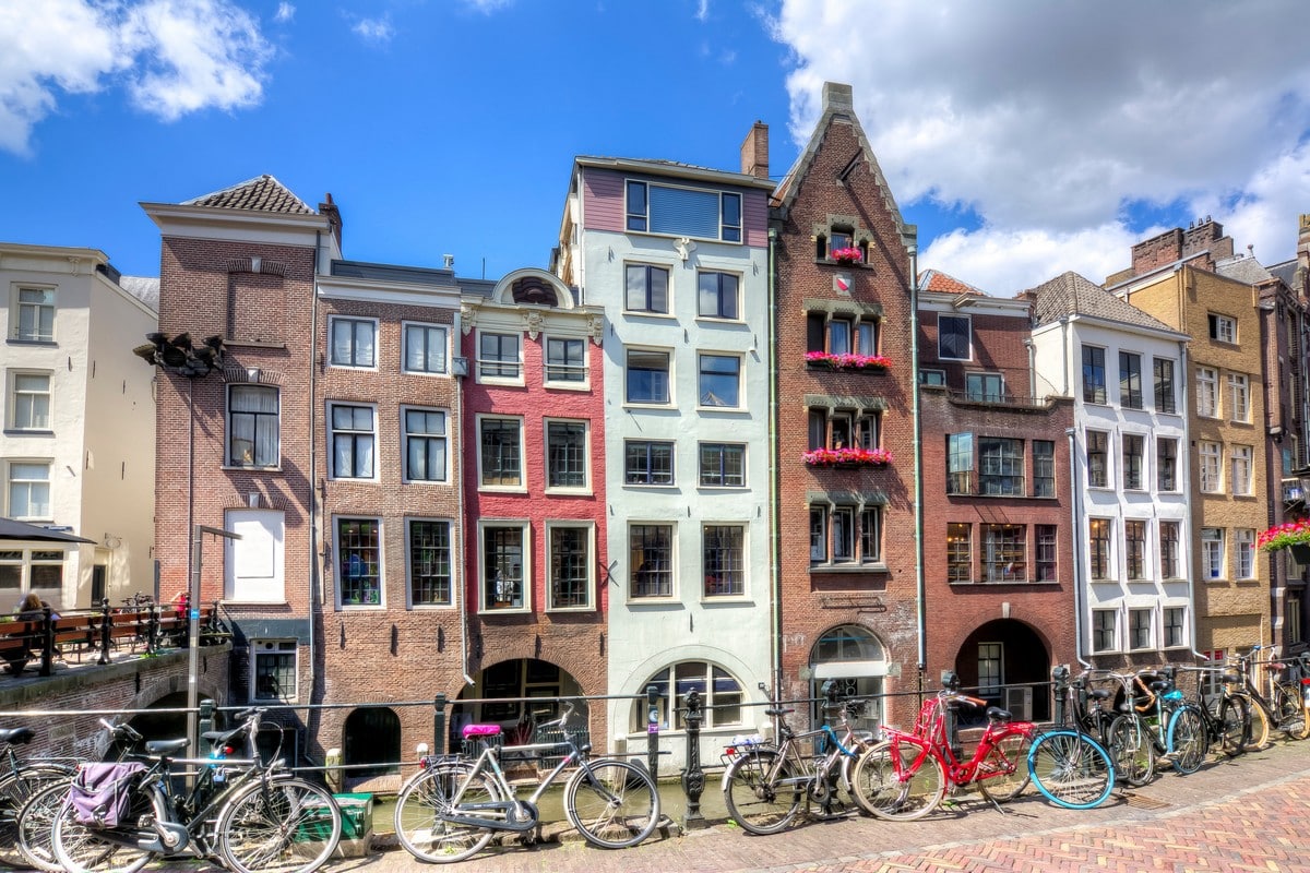 Maisons néerlandaises traditionnelles à Utrecht