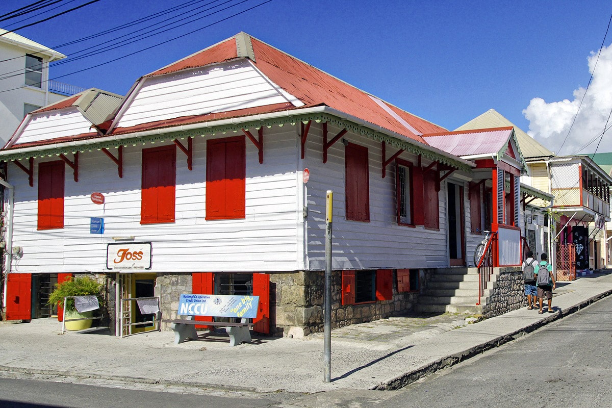 architecture coloniale de Roseau