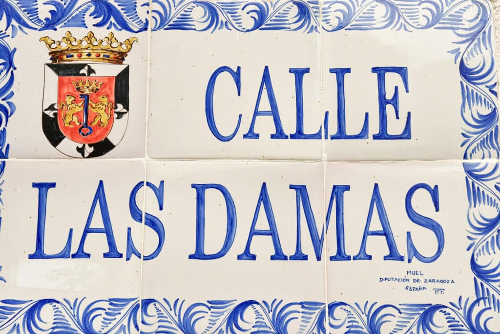 panneau Calle Las Damas