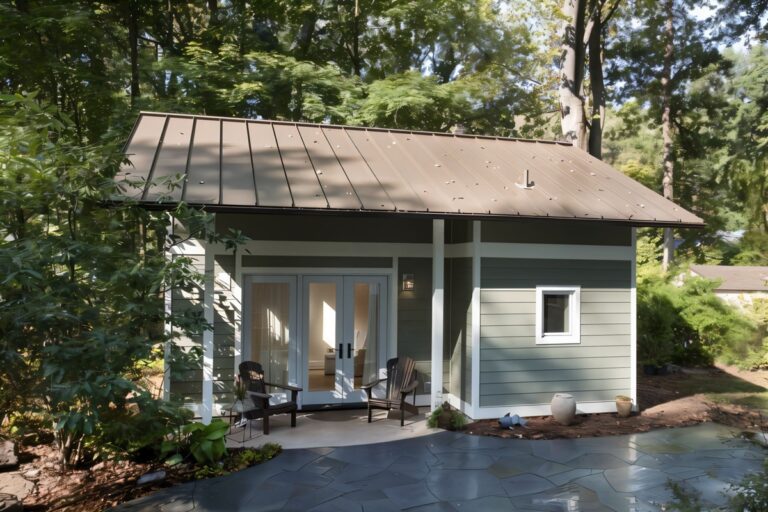 maison dans petit garage