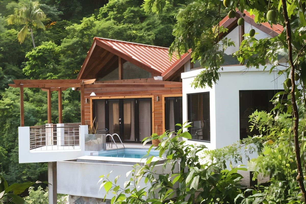 Maison contemporaine à Soufrière