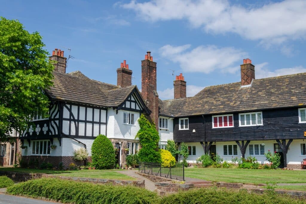 village modèle de Port Sunlight au Royaume Uni