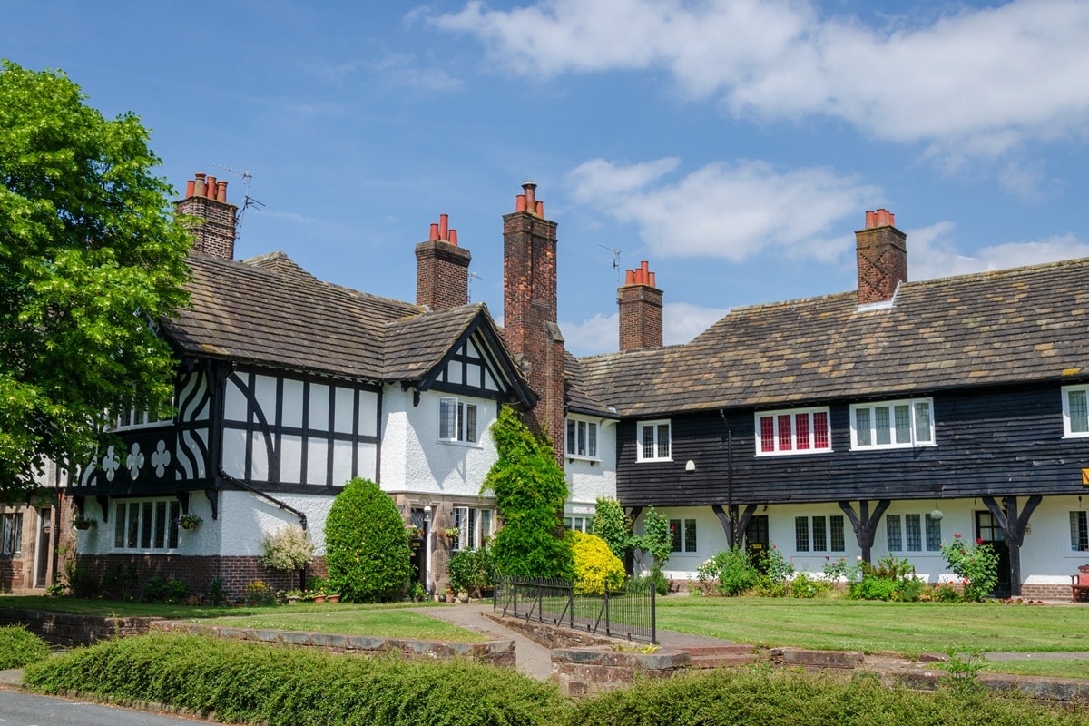 village modèle de Port Sunlight au Royaume Uni