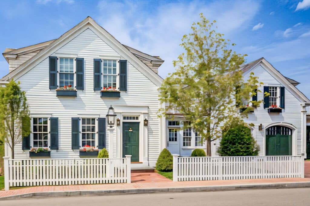 Maison de campagne traditionnelle sur l'île de Martha's Vineyard