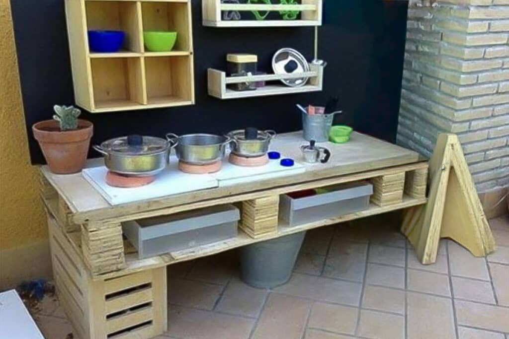marchande enfant en palette