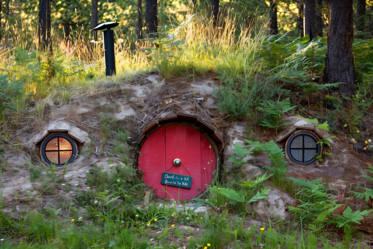 maisons de Hobbit inspirées des romans de Tolkien
