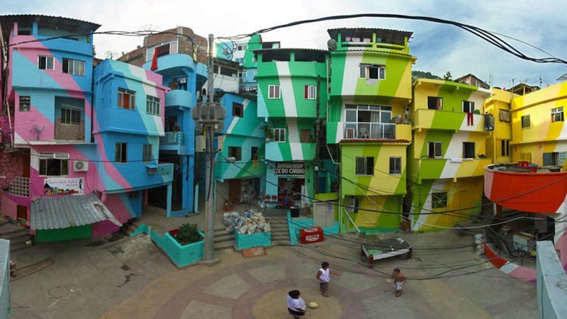 maisons colorées Vila Cruzeiro