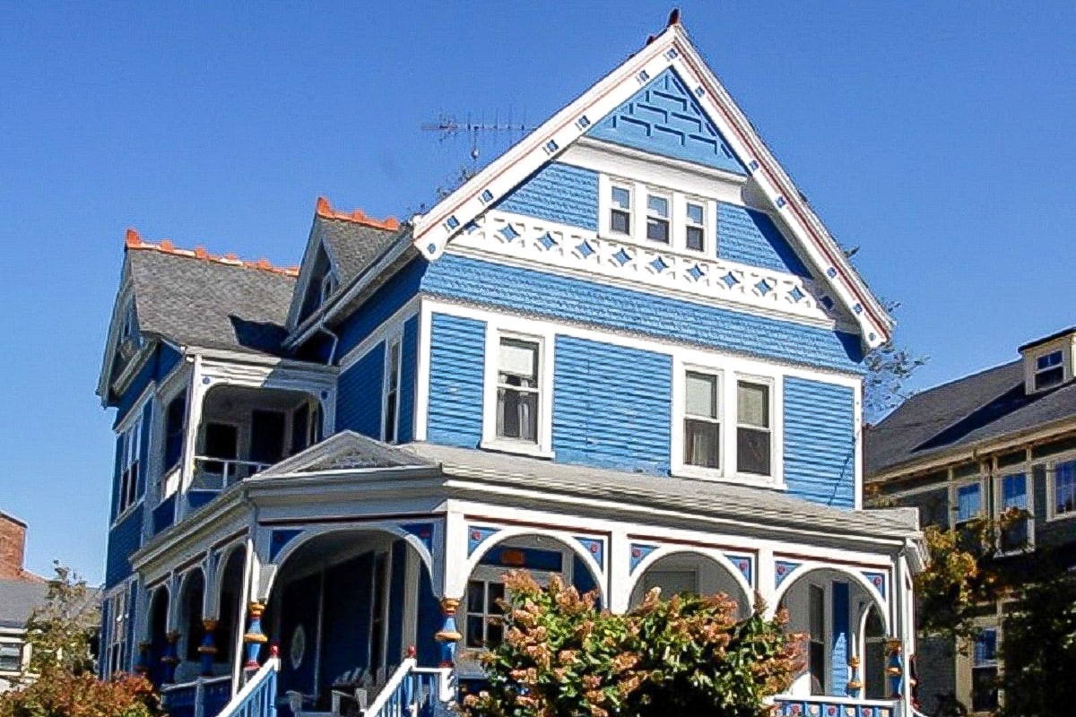maison victorienne colorée à Boston