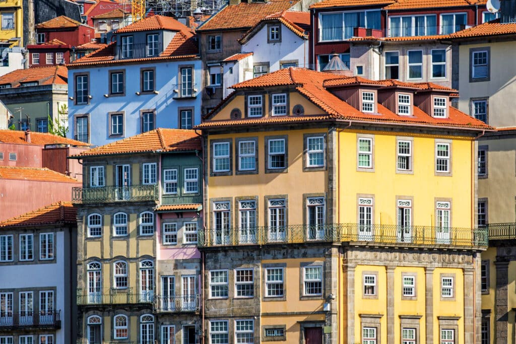 maisons colorées de Porto
