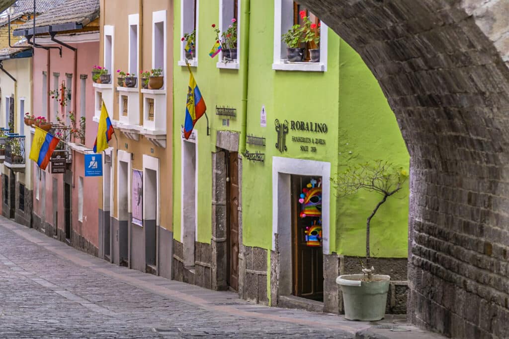 rue La Ronda à Quito