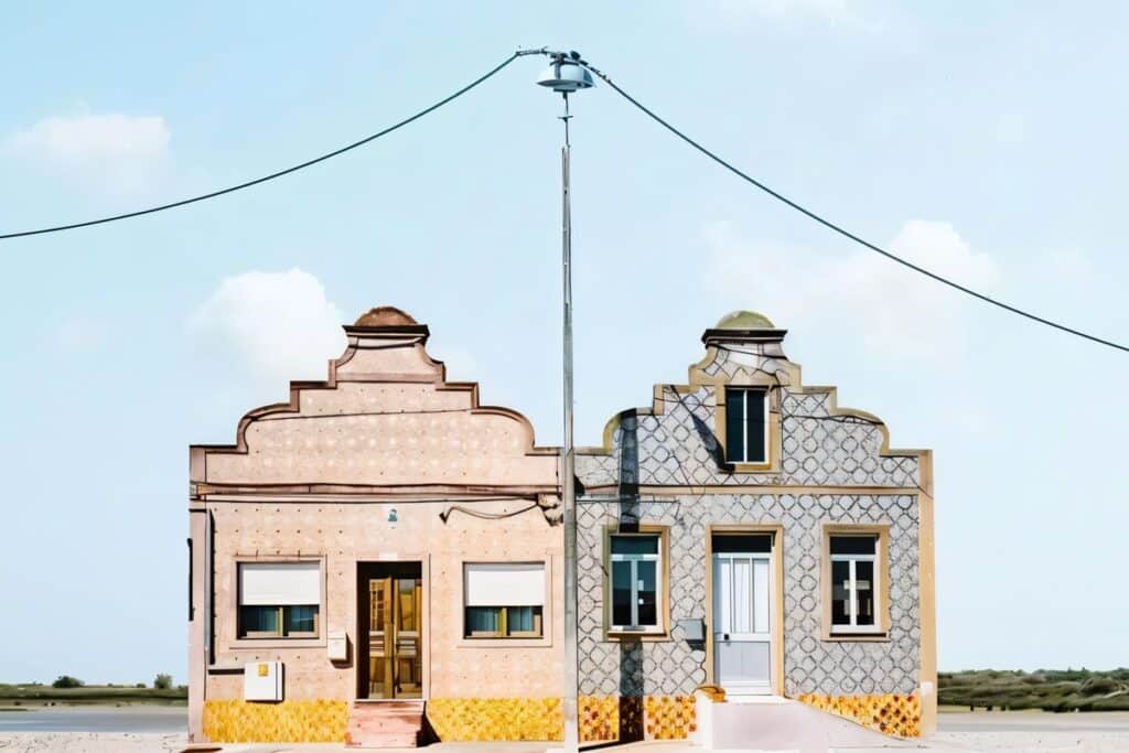 Photos surréalistes de maisons traditionnelles portugaises