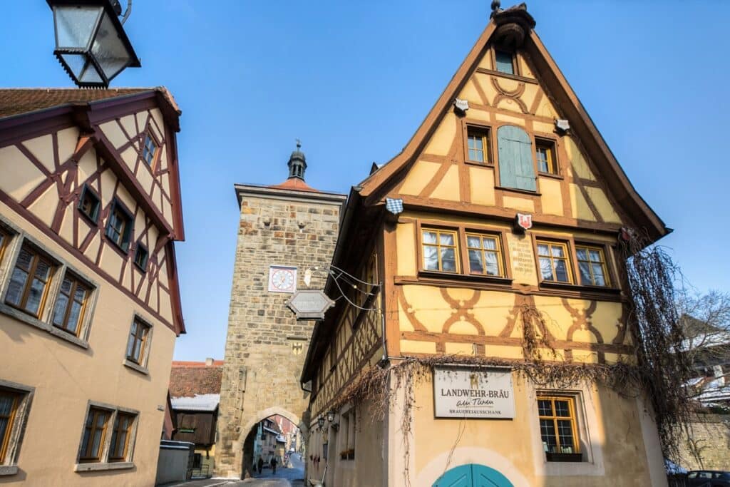 Rothenburg ob der Tauber maison à colombages