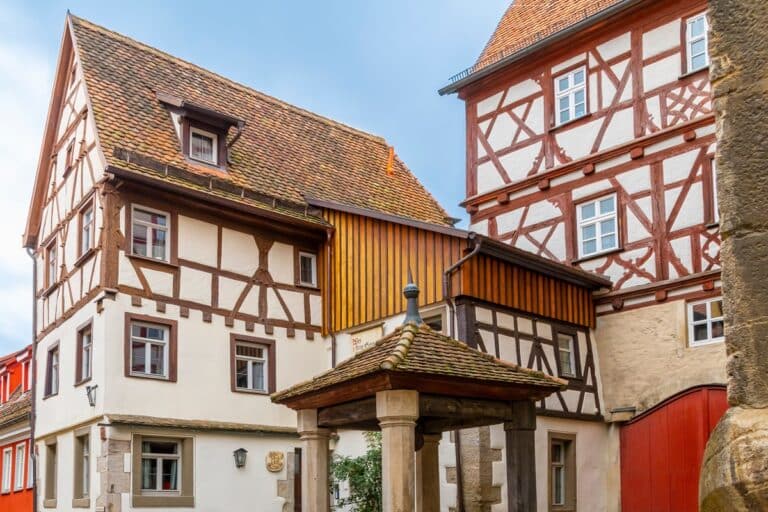 maisons à colombages de Rothenburg ob der Tauber