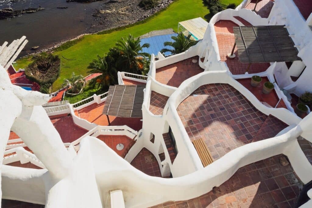 terrasses de casapueblo en uruguay