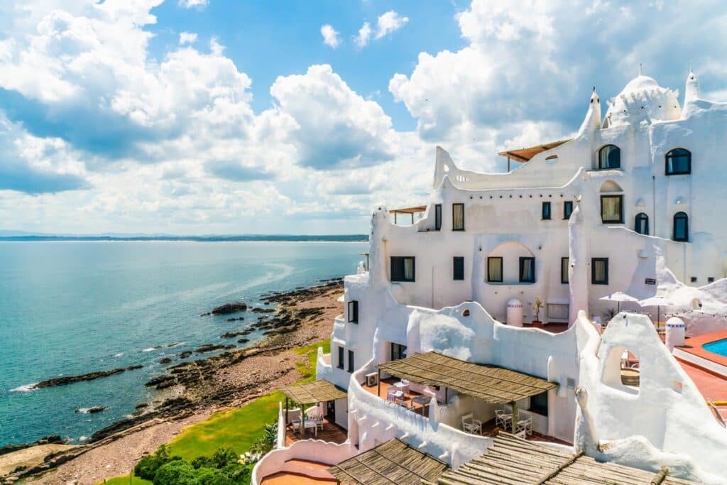 casapueblo en uruguay vue sur la mer