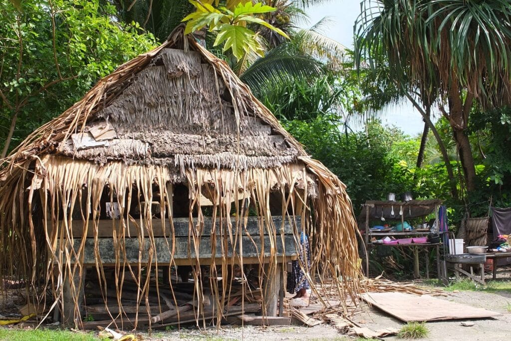maison traditionnelle des Kiribati