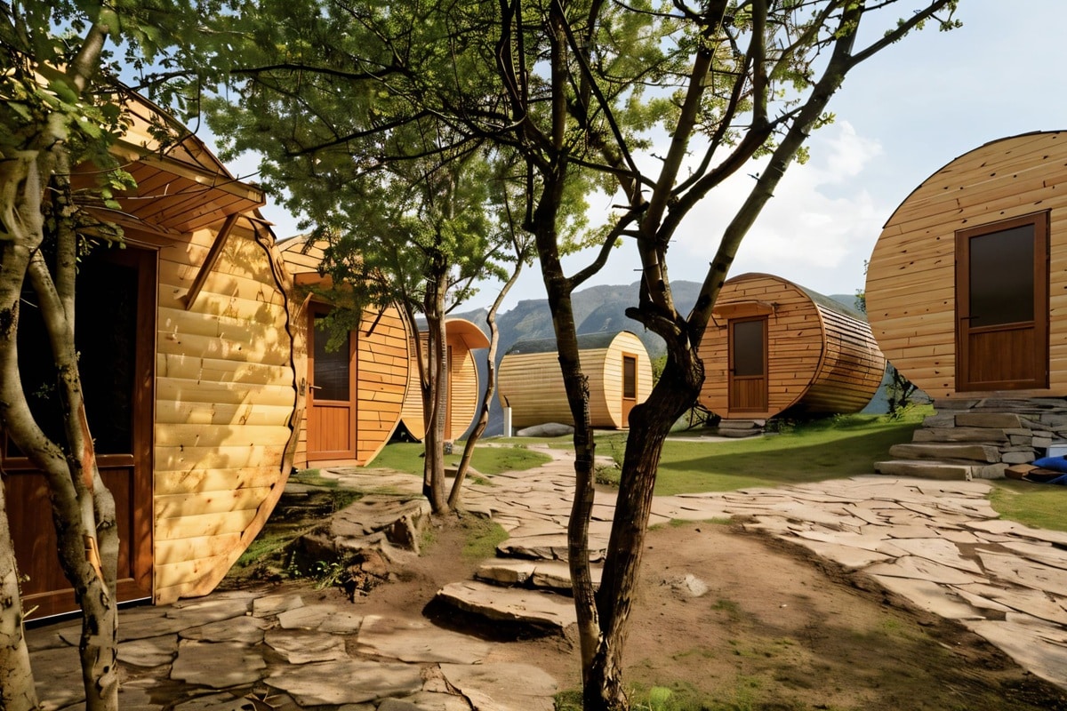 Maisons en forme de baril à Halidzor