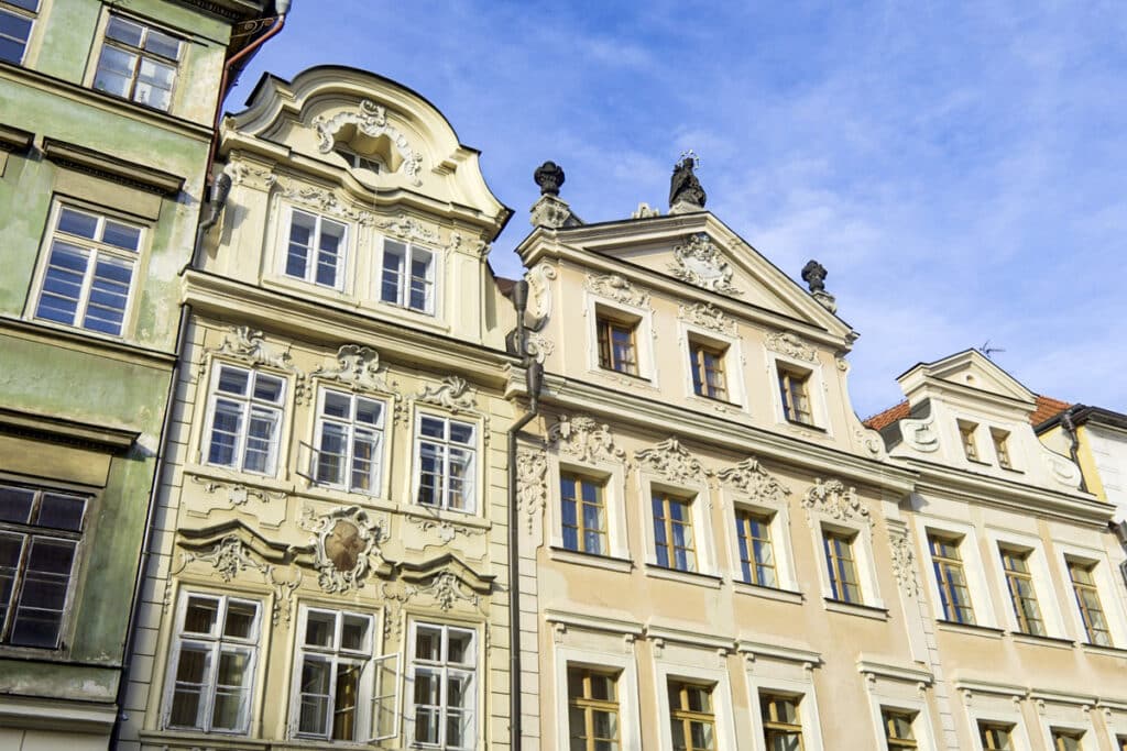 Maisons de la vieille ville de Prague