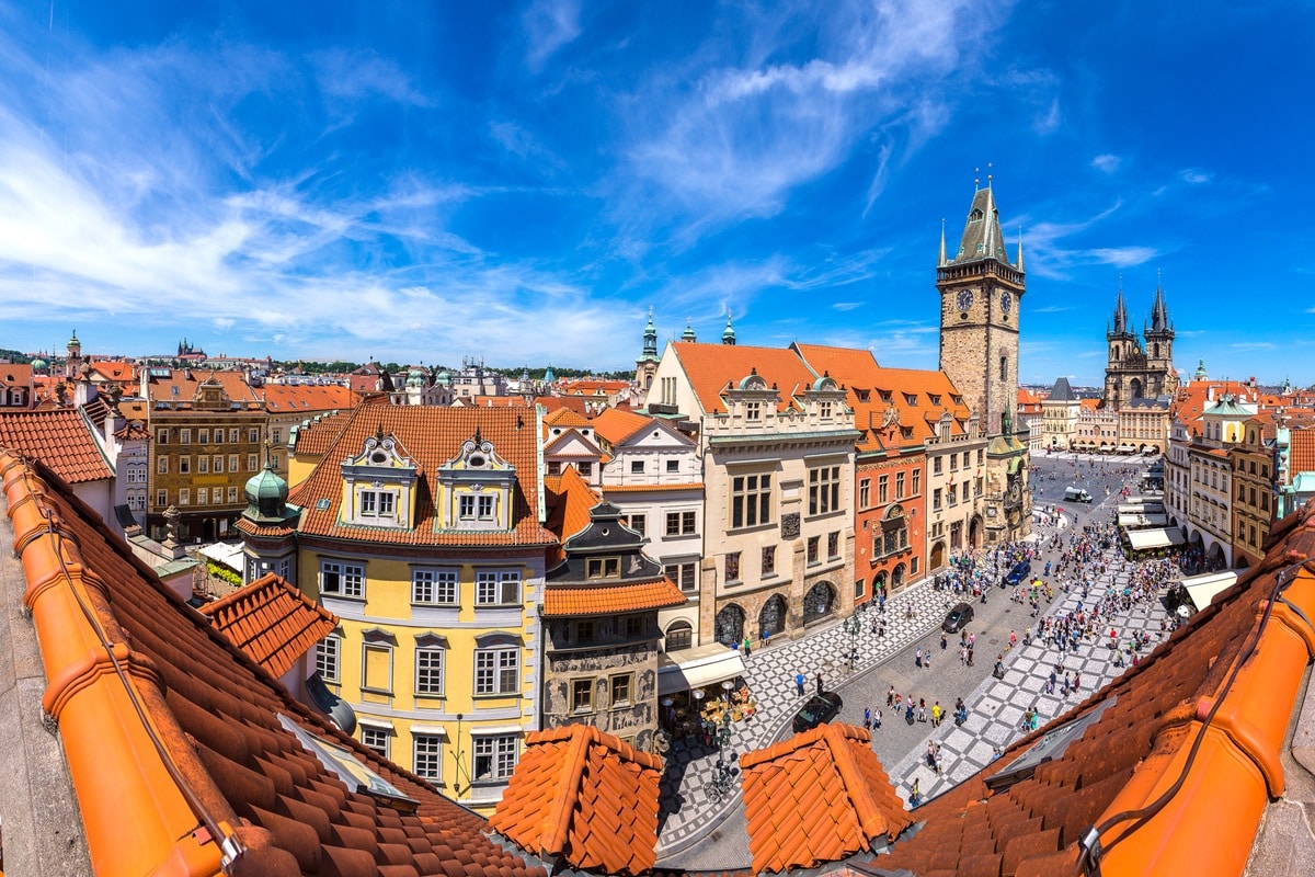 maisons de la vieille ville de Prague