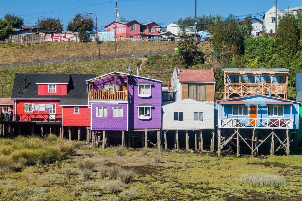 palafitos colorés de Chiloé