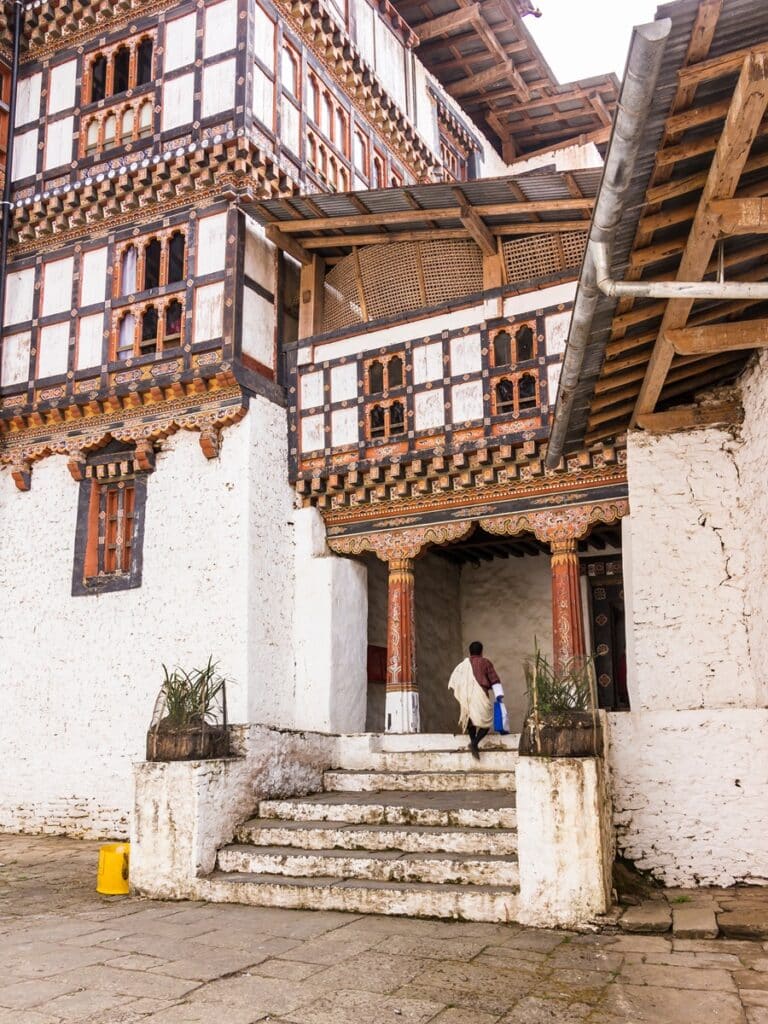 escalier dzong de Trongsa