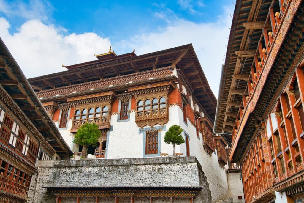 détail dzong de Trongsa