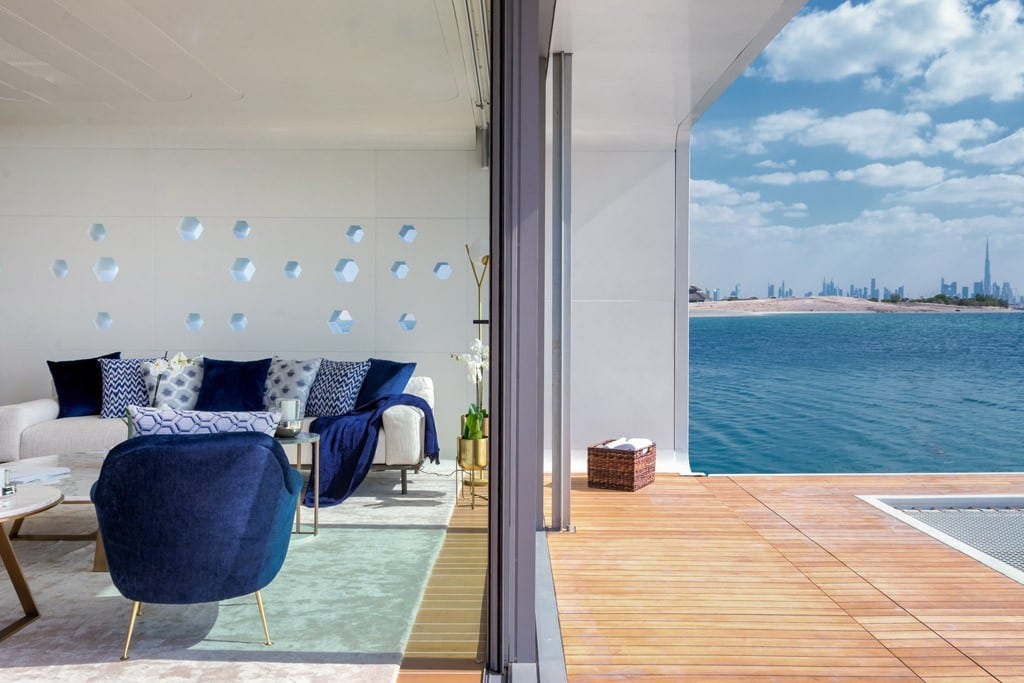 intérieur villa flottante de Dubaï