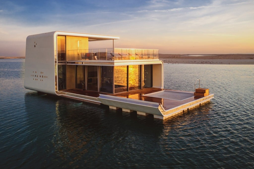 villa flottante de Dubaï