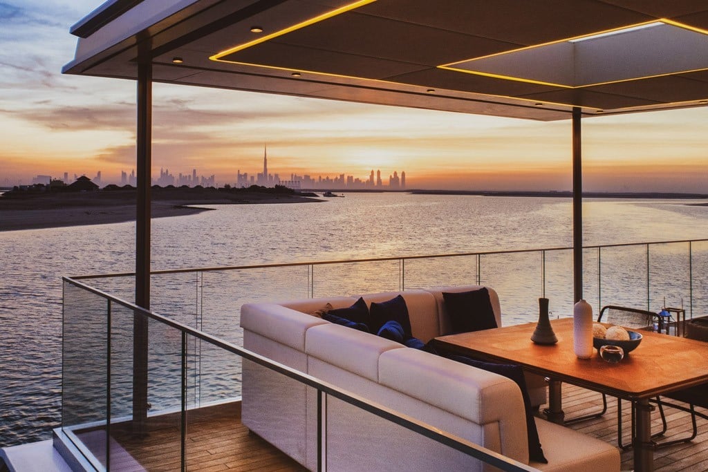 villa flottante de Dubaï salon