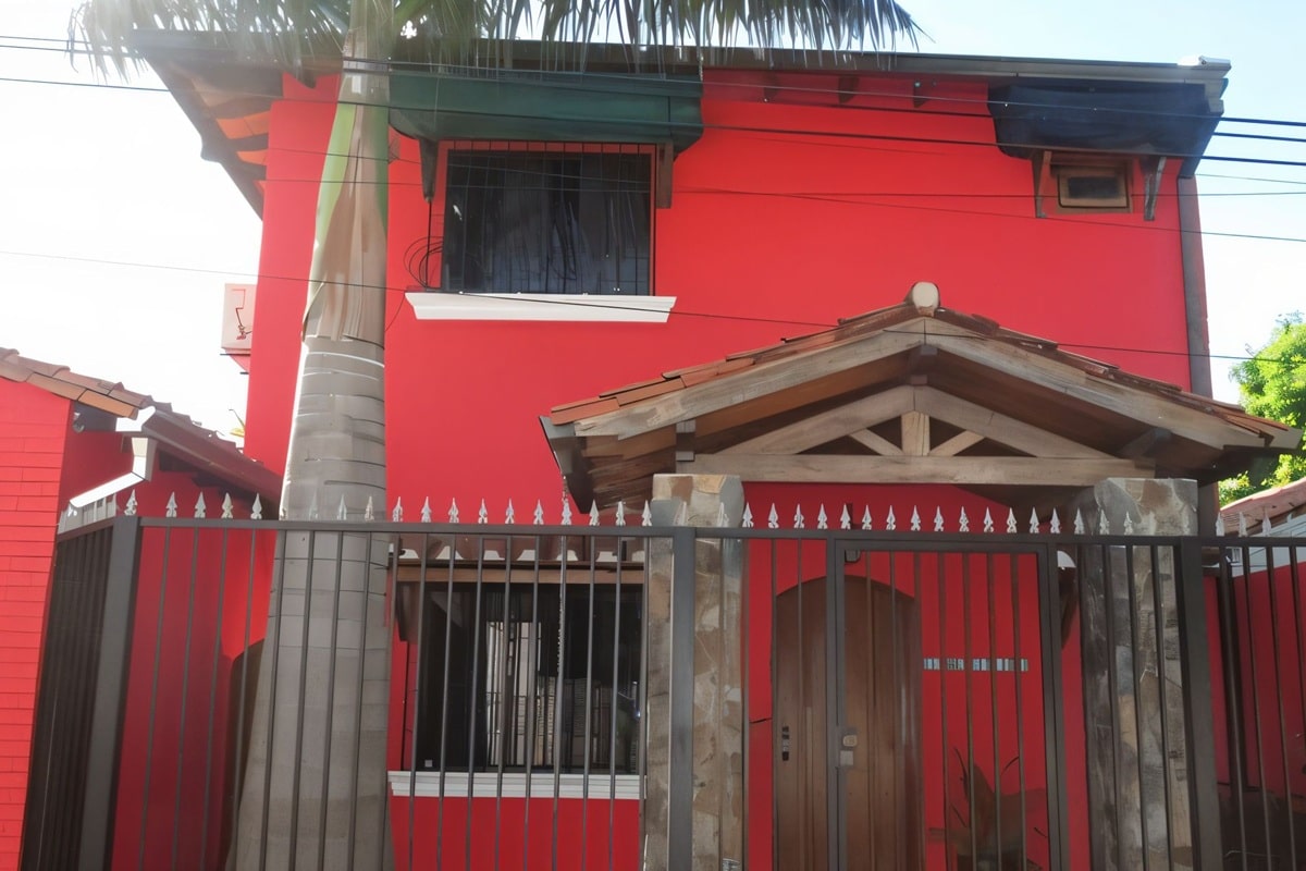 Maison colorée à Asunción