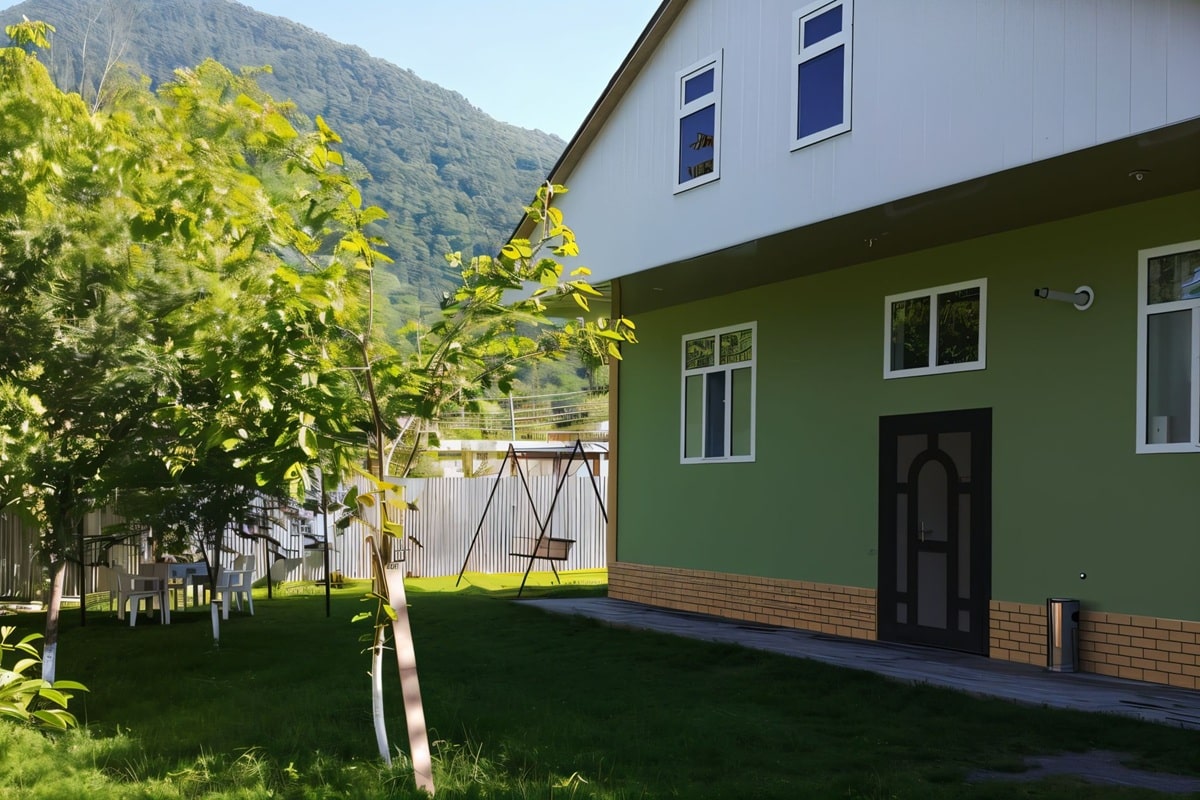 Maison colorée à Qabala