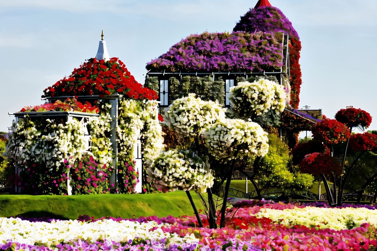 Maison de fleurs à Dubaï