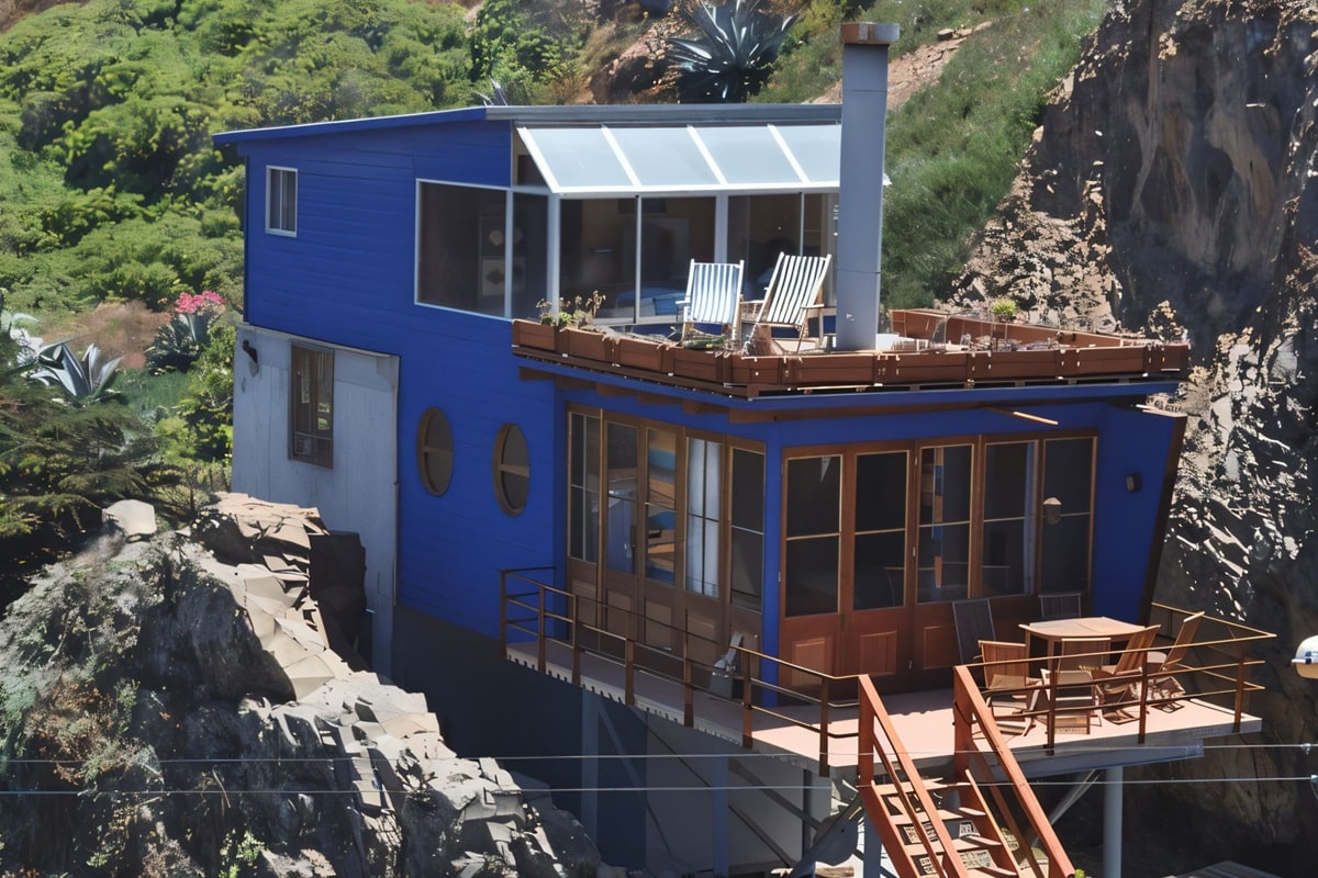 Maison moderne colorée au Chili