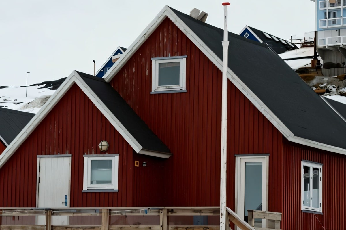 Maison typique du Groenland à Nuuk
