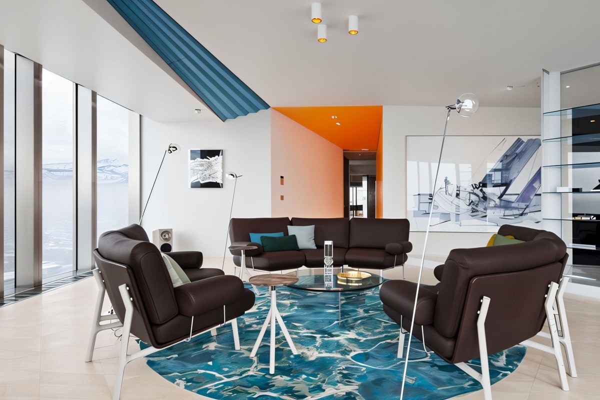 Un appartement contemporain lumineux dans la Tour Esentai