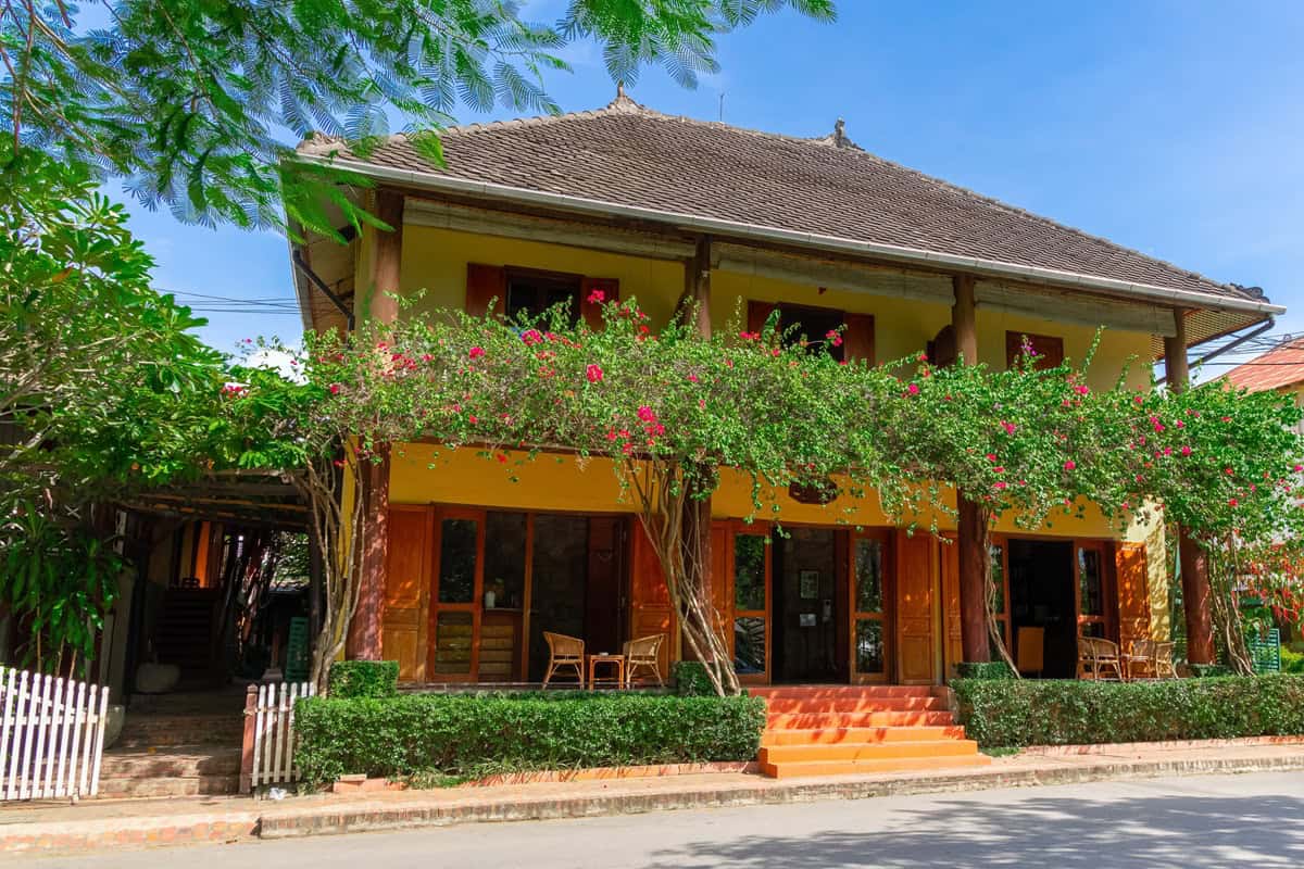 maison coloniale dans le vieux Luang Prabang