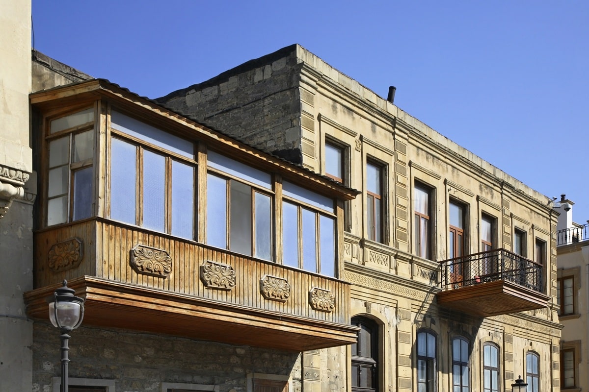 maison traditionnelle dans la vieille ville de Bakou