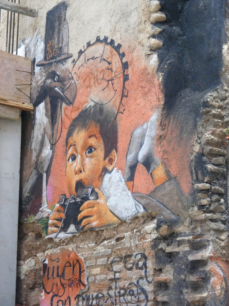 graffiti enfant à Grenade