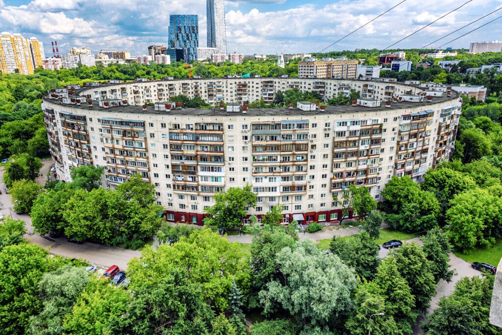 immeuble rond de Moscou