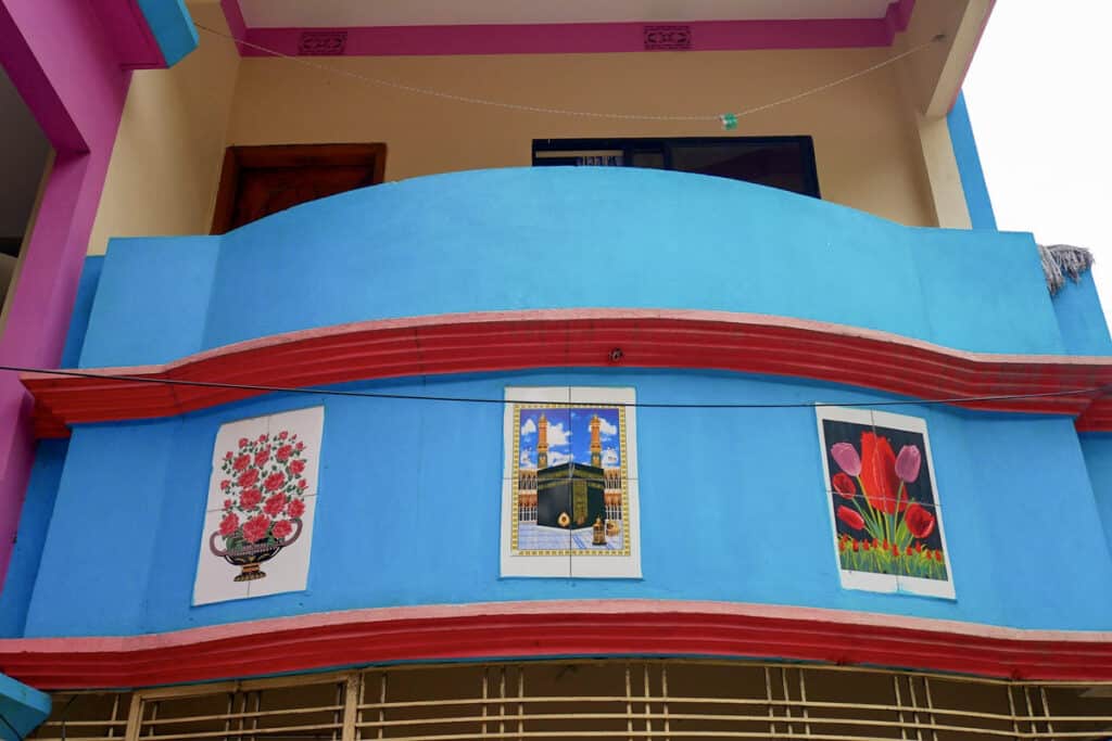 façade colorée au Bangladesh