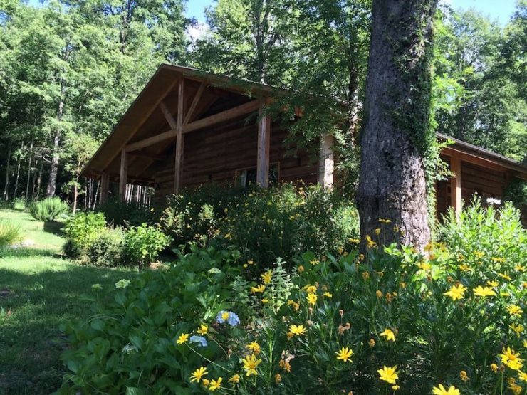 Magnifique maison en bois dans la forêt chilienne