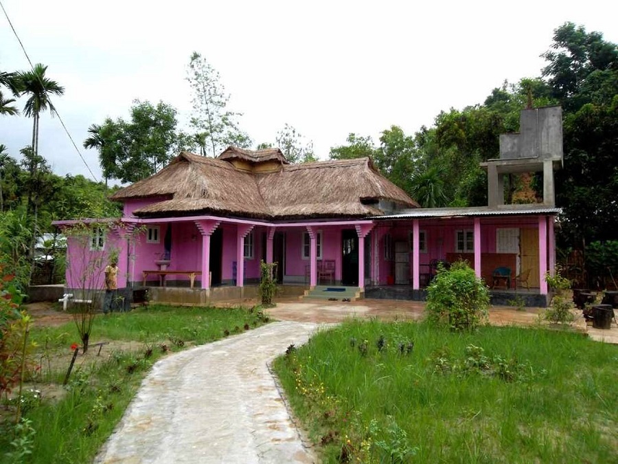 maison colorée bangladesh