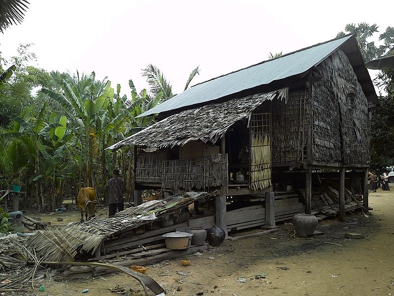 maisons khmers rurales
