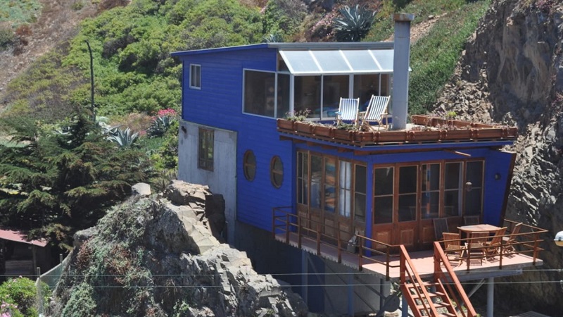 maison moderne colorée chili