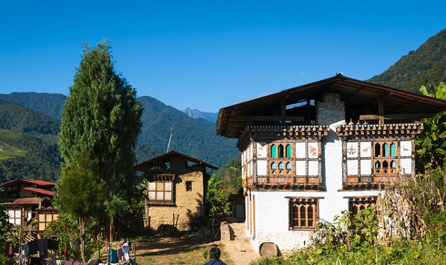 maison rurale bhoutan