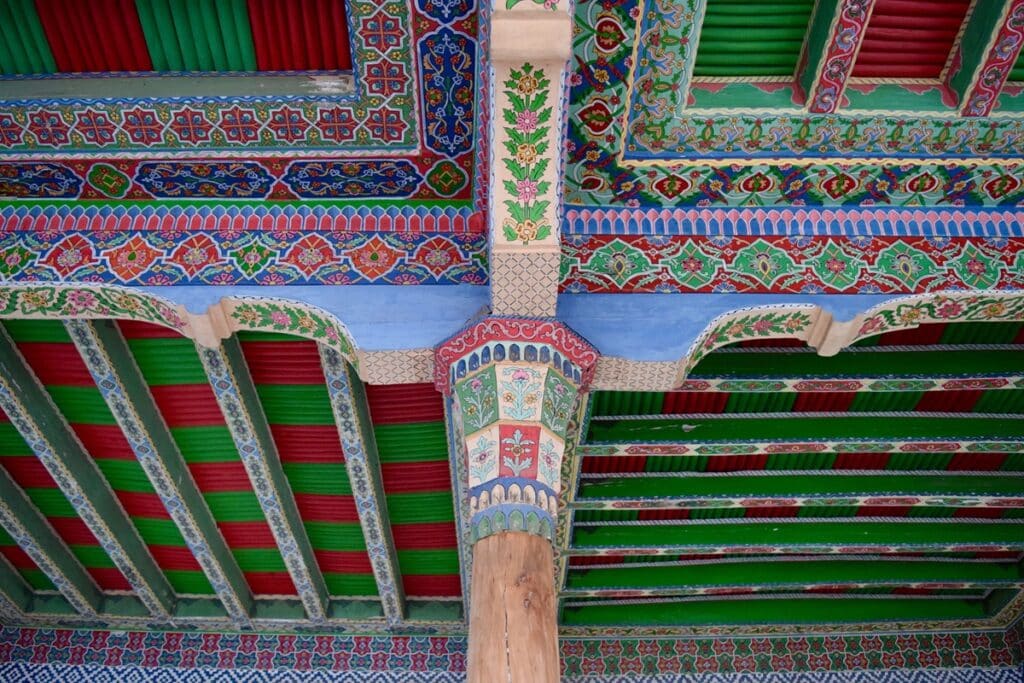 plafond peint en Ouzbekistan