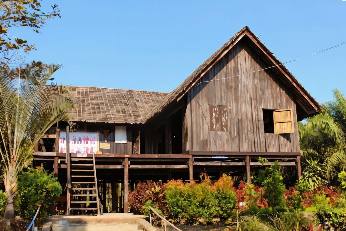 National Races Village : village de maisons traditionnelles birmanes