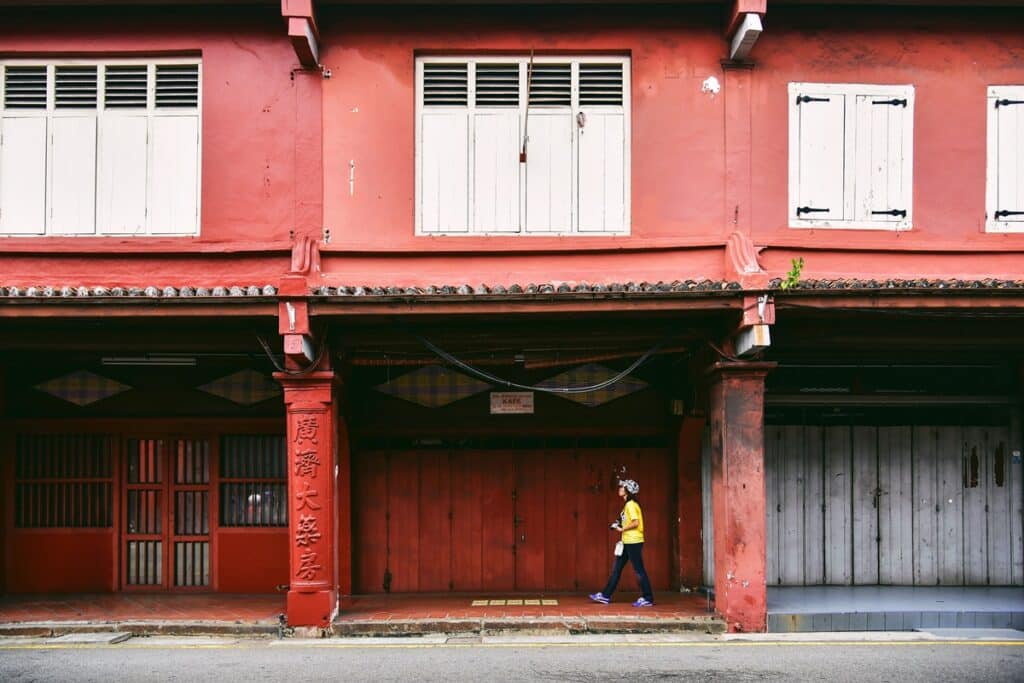 Anciens shophouses de Malacca