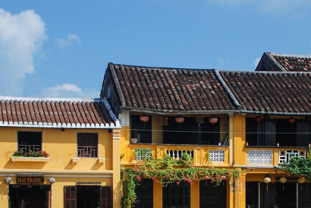 toitures des maisons de Hoi An